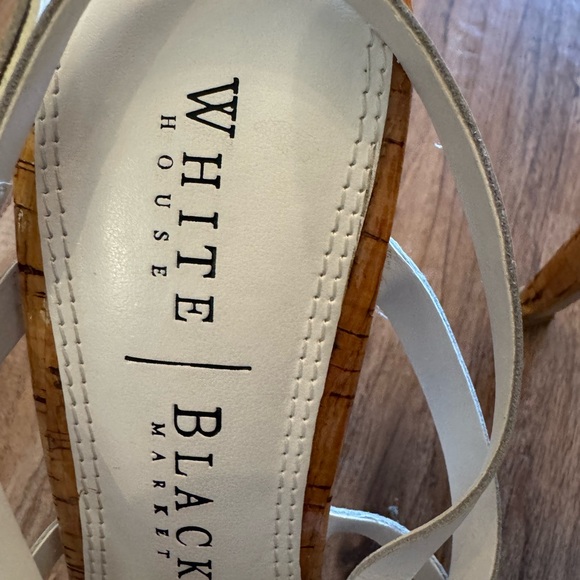White House Black Market Women's White Sandals - Picture 3 of 6